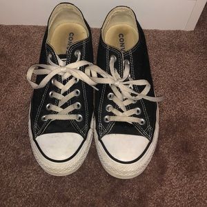 Black low top Converse